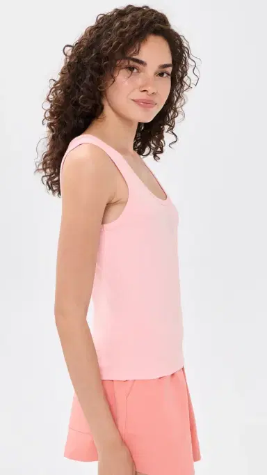 Sporty & Rich Yankees Krystal Cropped Tank Candy/White | Thumbnail 4 Sporty & Rich Yankees Krystal Cropped Tank Candy/White | Thumbnail 4
