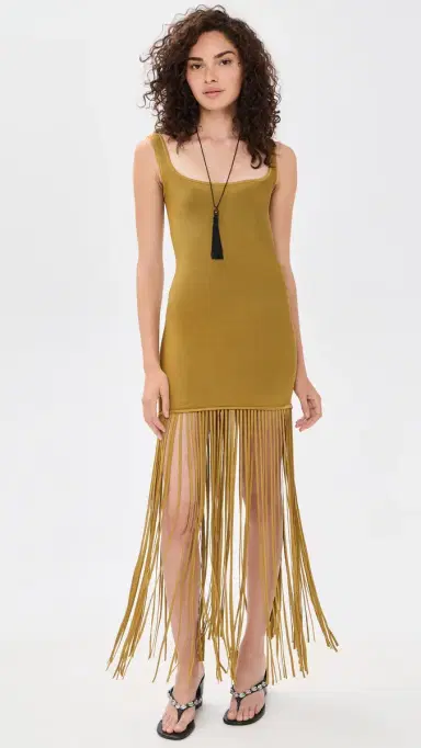 Retrofête addler Dress Ochre | Thumbnail 2 Retrofête addler Dress Ochre | Thumbnail 2