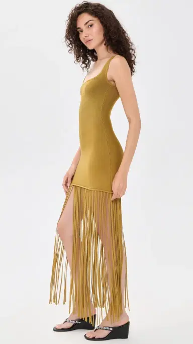 Retrofête addler Dress Ochre | Thumbnail 4 Retrofête addler Dress Ochre | Thumbnail 4