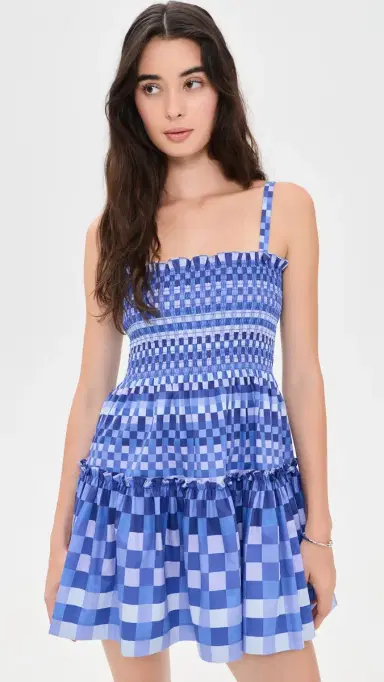 Hill House Home The Seraphina Mini Nap Dress Geo Gingham | Thumbnail 2 Hill House Home The Seraphina Mini Nap Dress Geo Gingham | Thumbnail 2
