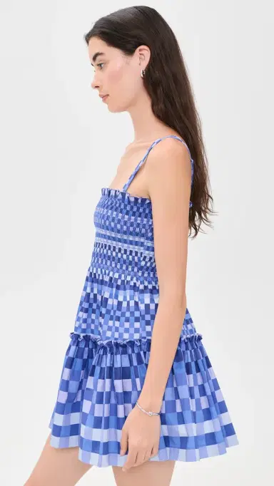 Hill House Home The Seraphina Mini Nap Dress Geo Gingham | Thumbnail 4 Hill House Home The Seraphina Mini Nap Dress Geo Gingham | Thumbnail 4