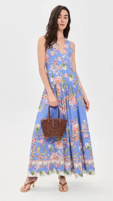 Hemant & Nandita Hema Maxi Dress Blue | Thumbnail 5 Hemant & Nandita Hema Maxi Dress Blue | Thumbnail 5