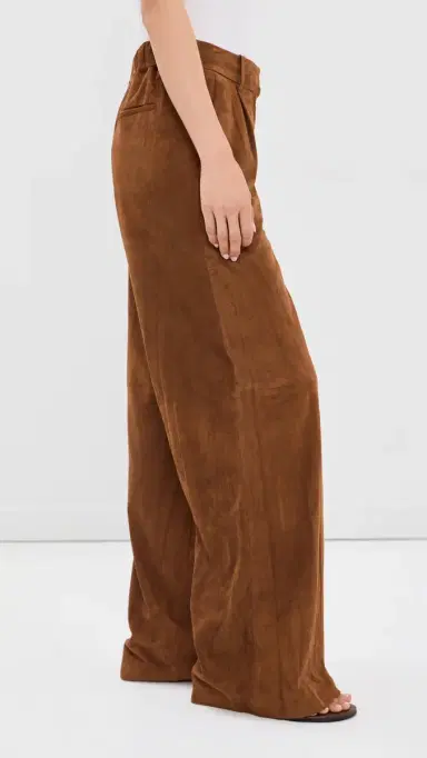 TWP Hudson St Pants In Featherweight Suede Cigar | Thumbnail 5 TWP Hudson St Pants In Featherweight Suede Cigar | Thumbnail 5