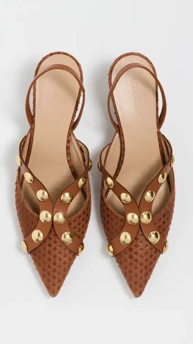 Ulla Johnson Vendome Studded Kitten Heels Nutmeg | Thumbnail 5 Ulla Johnson Vendome Studded Kitten Heels Nutmeg | Thumbnail 5