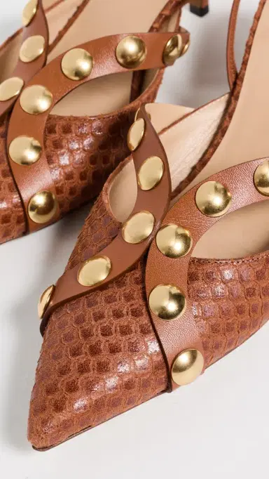 Ulla Johnson Vendome Studded Kitten Heels Nutmeg | Thumbnail 6 Ulla Johnson Vendome Studded Kitten Heels Nutmeg | Thumbnail 6