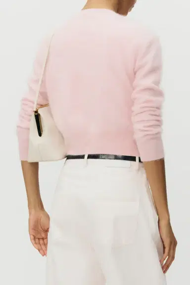 Adam Lippes Cruz Cardigan - Pink | Thumbnail 4 Adam Lippes Cruz Cardigan - Pink | Thumbnail 4