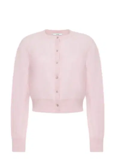 Adam Lippes Cruz Cardigan - Pink | Thumbnail 1 Adam Lippes Cruz Cardigan - Pink | Thumbnail 1