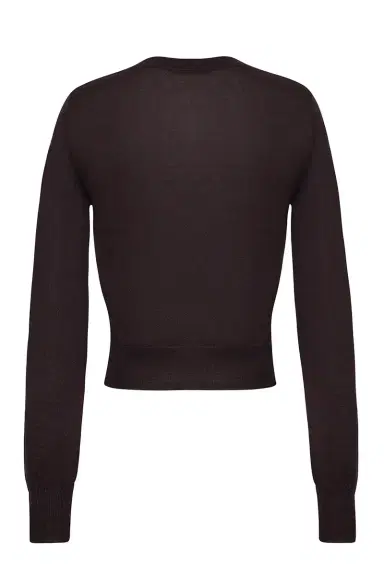 Adam Lippes Worth Cardigan - Espresso | Thumbnail 5 Adam Lippes Worth Cardigan - Espresso | Thumbnail 5