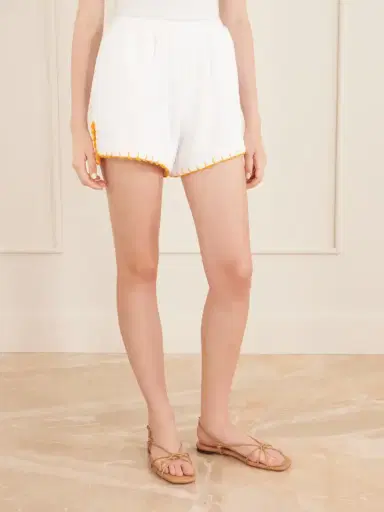 Terry Puesto Estate Crochet-trimmed Organic Cotton-terry Shorts | Thumbnail 3 Terry Puesto Estate Crochet-trimmed Organic Cotton-terry Shorts | Thumbnail 3