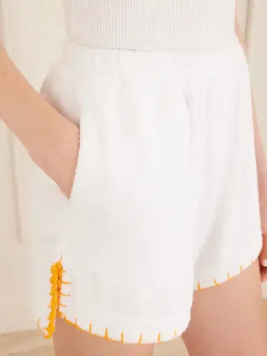 Terry Puesto Estate Crochet-trimmed Organic Cotton-terry Shorts | Thumbnail 5 Terry Puesto Estate Crochet-trimmed Organic Cotton-terry Shorts | Thumbnail 5