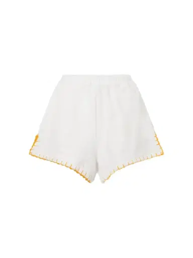 Terry Puesto Estate Crochet-trimmed Organic Cotton-terry Shorts | Thumbnail 1 Terry Puesto Estate Crochet-trimmed Organic Cotton-terry Shorts | Thumbnail 1