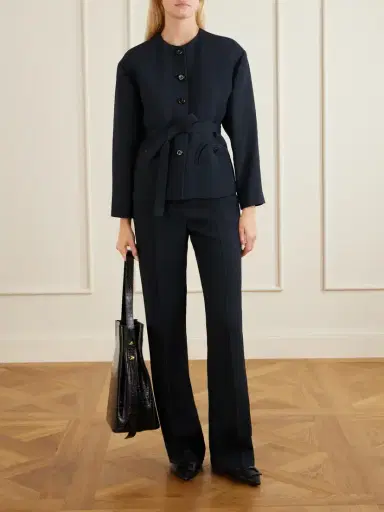 Blazé Milano Lundy Crepe Straight-leg Pants | Thumbnail 2 Blazé Milano Lundy Crepe Straight-leg Pants | Thumbnail 2