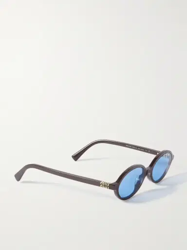 Miu Miu Eyewear Oval-frame Acetate Sunglasses | Thumbnail 3 Miu Miu Eyewear Oval-frame Acetate Sunglasses | Thumbnail 3