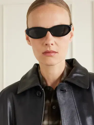 CELINE Eyewear Triomphe Mini Oval-frame Acetate Sunglasses | Thumbnail 2 CELINE Eyewear Triomphe Mini Oval-frame Acetate Sunglasses | Thumbnail 2