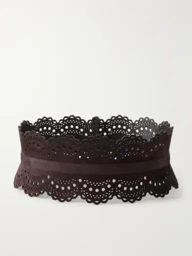 Alaïa Vienne Laser-cut Suede Waist Belt | Thumbnail 3 Alaïa Vienne Laser-cut Suede Waist Belt | Thumbnail 3