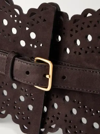 Alaïa Vienne Laser-cut Suede Waist Belt | Thumbnail 4 Alaïa Vienne Laser-cut Suede Waist Belt | Thumbnail 4