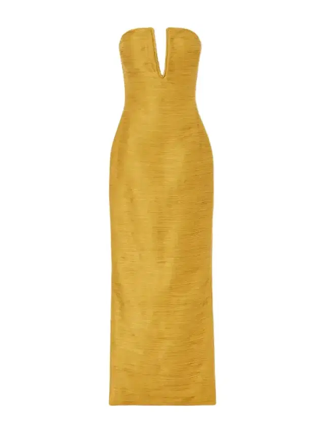 Cape-effect Plissé Satin Gown Cape-effect Plissé Satin Gown