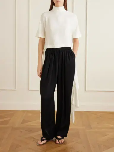 Alaïa Asymmetric Cady Blouse | Thumbnail 2 Alaïa Asymmetric Cady Blouse | Thumbnail 2