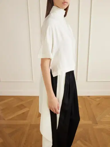 Alaïa Asymmetric Cady Blouse | Thumbnail 4 Alaïa Asymmetric Cady Blouse | Thumbnail 4