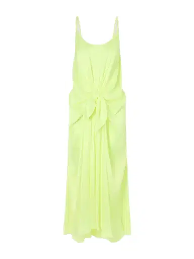 JW Anderson Tie-detailed Crinkled-silk Maxi Dress | Thumbnail 1 JW Anderson Tie-detailed Crinkled-silk Maxi Dress | Thumbnail 1