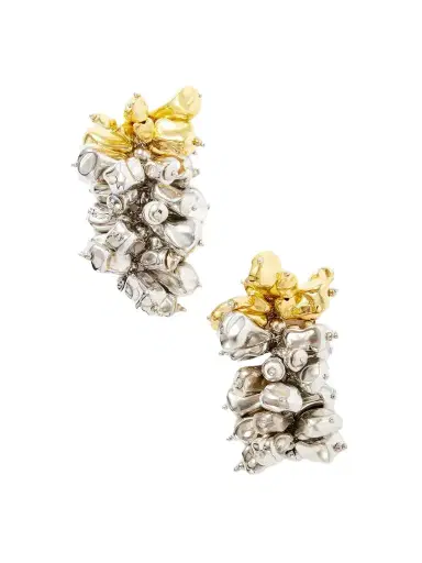 Dries Van Noten Silver And Gold-tone Earrings | Thumbnail 1 Dries Van Noten Silver And Gold-tone Earrings | Thumbnail 1