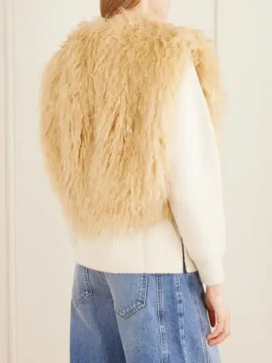 Isabel Marant Florana Cropped Shearling Vest | Thumbnail 4 Isabel Marant Florana Cropped Shearling Vest | Thumbnail 4