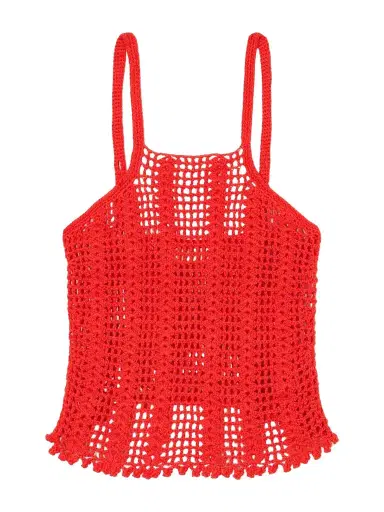 Terry Puesto Tuffo Crocheted Organic-cotton Tank | Thumbnail 1 Terry Puesto Tuffo Crocheted Organic-cotton Tank | Thumbnail 1