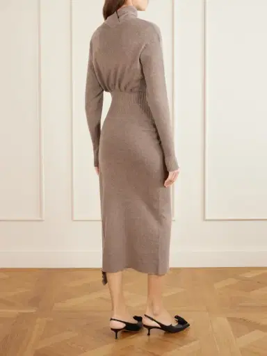 Lanvin Embellished Wool-blend Turtleneck Midi Dress | Thumbnail 3 Lanvin Embellished Wool-blend Turtleneck Midi Dress | Thumbnail 3