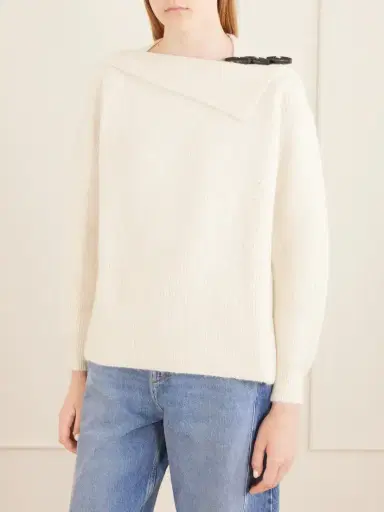 Isabel Marant Thais Button-detailed Ribbed Alpaca-blend Sweater | Thumbnail 3 Isabel Marant Thais Button-detailed Ribbed Alpaca-blend Sweater | Thumbnail 3