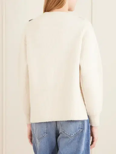 Isabel Marant Thais Button-detailed Ribbed Alpaca-blend Sweater | Thumbnail 4 Isabel Marant Thais Button-detailed Ribbed Alpaca-blend Sweater | Thumbnail 4
