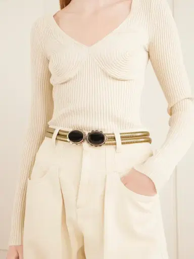 Isabel Marant Twina Gold-tone And Stone Belt | Thumbnail 2 Isabel Marant Twina Gold-tone And Stone Belt | Thumbnail 2