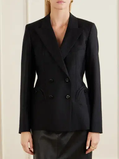 Blazé Milano Charmer Pinstriped Wool Blazer | Thumbnail 3 Blazé Milano Charmer Pinstriped Wool Blazer | Thumbnail 3