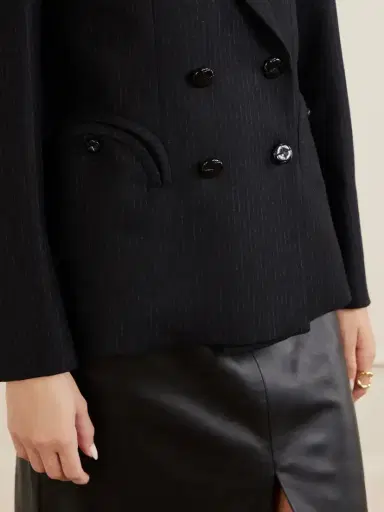 Blazé Milano Charmer Pinstriped Wool Blazer | Thumbnail 5 Blazé Milano Charmer Pinstriped Wool Blazer | Thumbnail 5