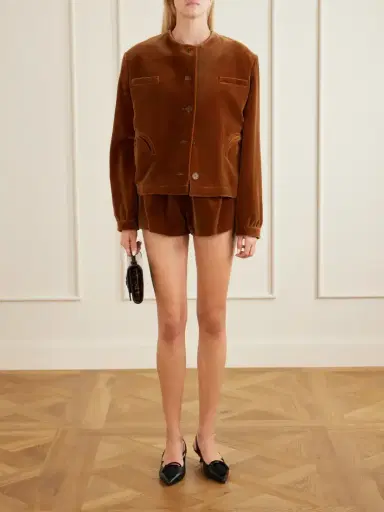 Blazé Milano Jealousy Gliss Cotton-velvet Jacket | Thumbnail 2 Blazé Milano Jealousy Gliss Cotton-velvet Jacket | Thumbnail 2