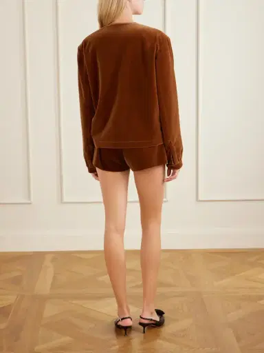 Blazé Milano Jealousy Gliss Cotton-velvet Jacket | Thumbnail 4 Blazé Milano Jealousy Gliss Cotton-velvet Jacket | Thumbnail 4