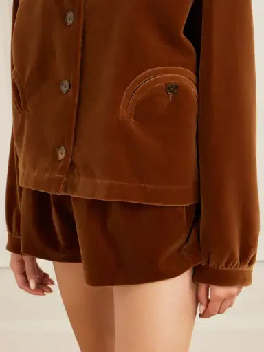 Blazé Milano Jealousy Gliss Cotton-velvet Jacket | Thumbnail 5 Blazé Milano Jealousy Gliss Cotton-velvet Jacket | Thumbnail 5