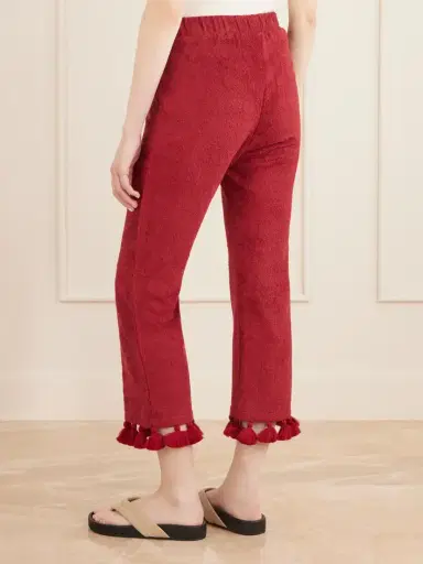 Cap d’Antibes Morgane Cotton-terry Straight-leg Pants | Thumbnail 4 Cap d’Antibes Morgane Cotton-terry Straight-leg Pants | Thumbnail 4
