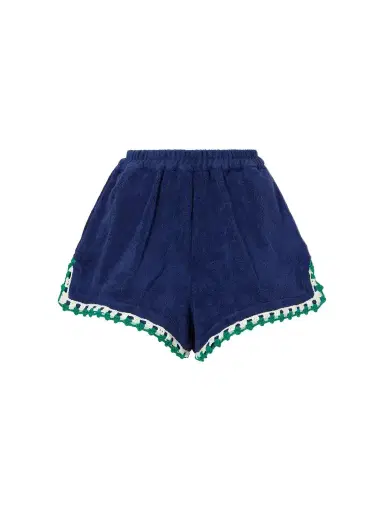Terry Puesto Estate Crochet-trimmed Organic Cotton-terry Shorts | Thumbnail 1 Terry Puesto Estate Crochet-trimmed Organic Cotton-terry Shorts | Thumbnail 1