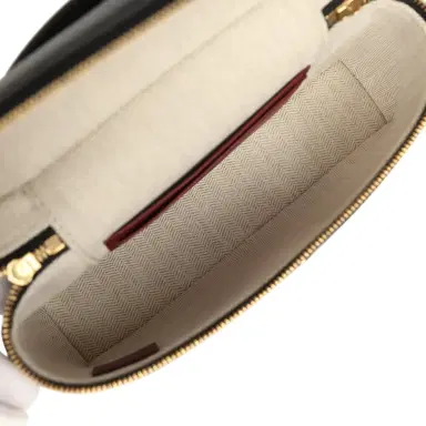 Chanel Chanel "Supple" Top Handle Long Vanity Case with Chain Black Grained Calfskin Gold Hardware | Thumbnail 9 Chanel Chanel "Supple" Top Handle Long Vanity Case with Chain Black Grained Calfskin Gold Hardware | Thumbnail 9