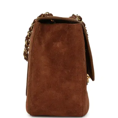 Chanel Chanel Maxi "Souplissimo" Small Flap Bag Camel Suede Gold Hardware | Thumbnail 3 Chanel Chanel Maxi "Souplissimo" Small Flap Bag Camel Suede Gold Hardware | Thumbnail 3