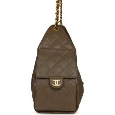 Chanel Chanel Small 25 Hobo Bag Dark Khaki Caviar Antique Gold Hardware | Thumbnail 3 Chanel Chanel Small 25 Hobo Bag Dark Khaki Caviar Antique Gold Hardware | Thumbnail 3