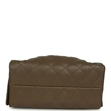Chanel Chanel Small 25 Hobo Bag Dark Khaki Caviar Antique Gold Hardware | Thumbnail 6 Chanel Chanel Small 25 Hobo Bag Dark Khaki Caviar Antique Gold Hardware | Thumbnail 6