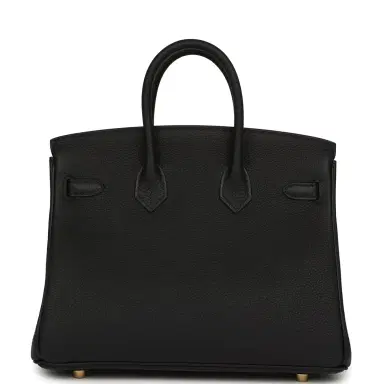 HERMÈS Hermes Birkin 25 Black Togo Gold Hardware | Thumbnail 4 HERMÈS Hermes Birkin 25 Black Togo Gold Hardware | Thumbnail 4