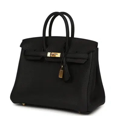 HERMÈS Hermes Birkin 25 Black Togo Gold Hardware | Thumbnail 5 HERMÈS Hermes Birkin 25 Black Togo Gold Hardware | Thumbnail 5