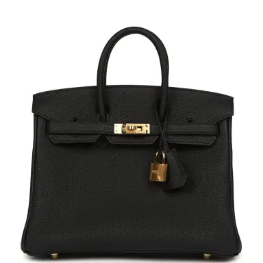 HERMÈS Hermes Birkin 25 Black Togo Gold Hardware | Thumbnail 1 HERMÈS Hermes Birkin 25 Black Togo Gold Hardware | Thumbnail 1