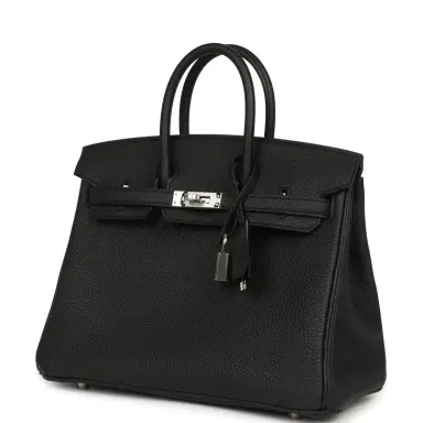 HERMÈS Hermes Birkin 25 Black Togo Palladium Hardware | Thumbnail 5 HERMÈS Hermes Birkin 25 Black Togo Palladium Hardware | Thumbnail 5
