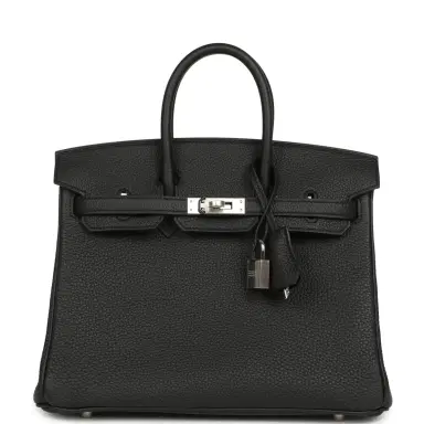 HERMÈS Hermes Birkin 25 Black Togo Palladium Hardware | Thumbnail 1 HERMÈS Hermes Birkin 25 Black Togo Palladium Hardware | Thumbnail 1