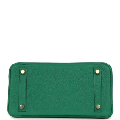 HERMÈS Hermes Birkin 25 Vert Vertigo Togo Gold Hardware | Thumbnail 6 HERMÈS Hermes Birkin 25 Vert Vertigo Togo Gold Hardware | Thumbnail 6