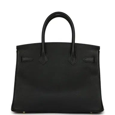 HERMÈS Hermes Birkin 30 Black Epsom Gold Hardware | Thumbnail 4 HERMÈS Hermes Birkin 30 Black Epsom Gold Hardware | Thumbnail 4