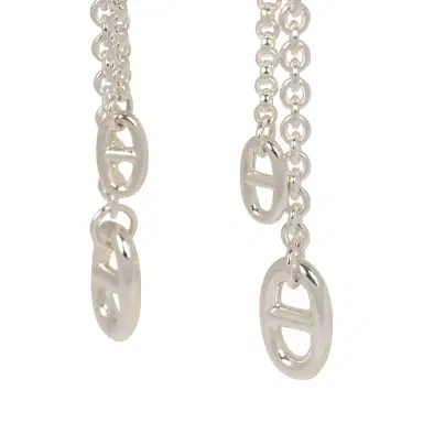 HERMÈS Hermes Farandole Drop Earrings PM Sterling Silver | Thumbnail 4 HERMÈS Hermes Farandole Drop Earrings PM Sterling Silver | Thumbnail 4